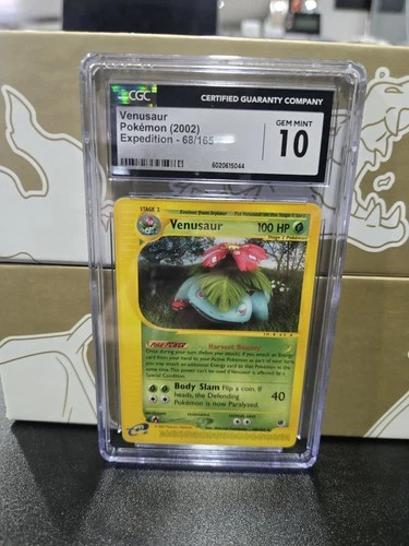 CGC 10 Venusaur 68/165 Expedition Pokemon 2002