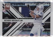 2009 Donruss Elite Chain Reaction Jerseys Prime 44/50 Anthony Gonzalez #10 nd3