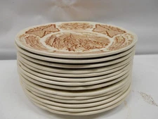 (Set Of 12) Alfred Meakin Fair Winds the Friendship of Salem 10.5" Dinner Plates