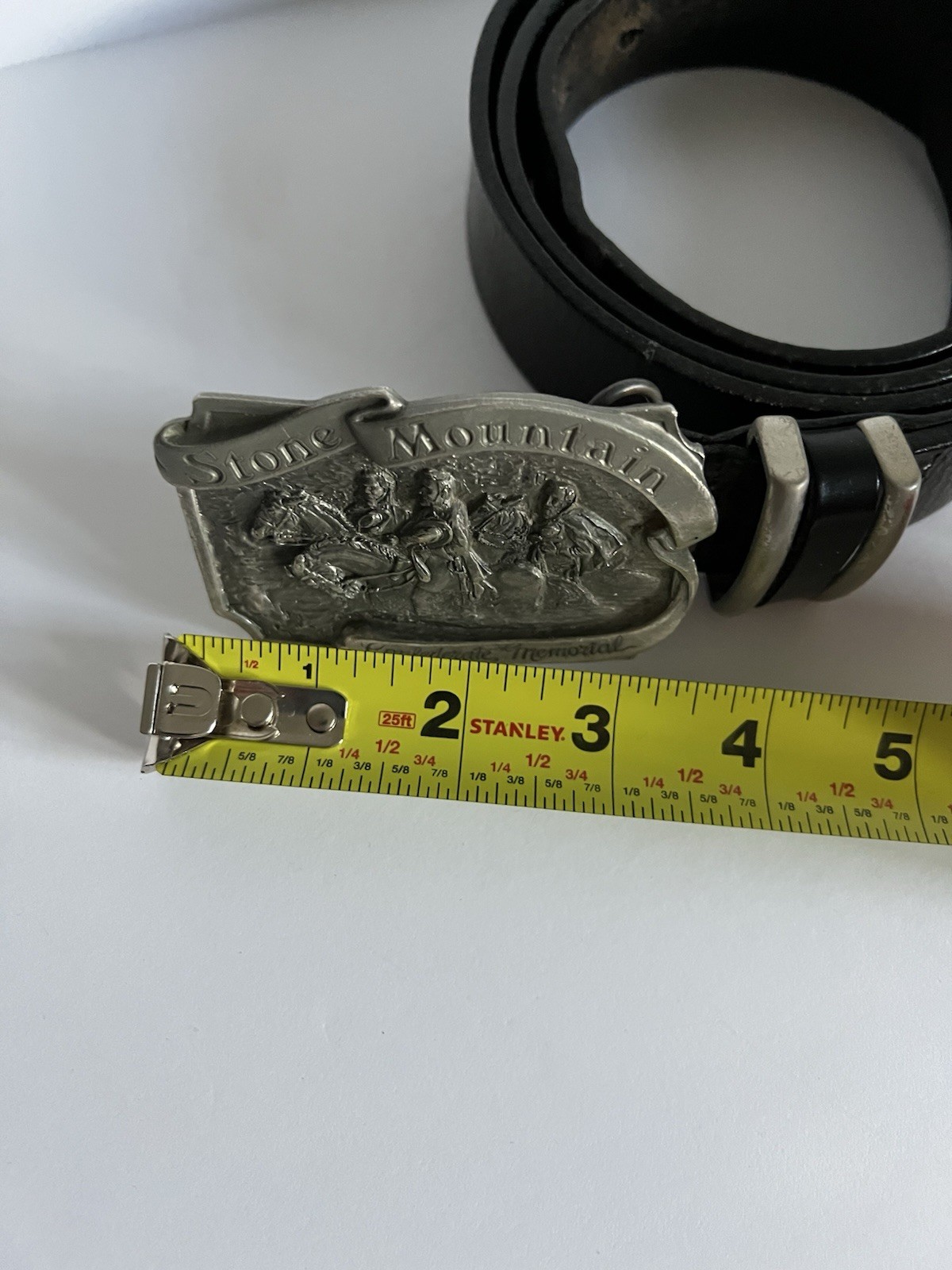 Confederate belt buckle Stone Mountain Memorial U. S. With Belt