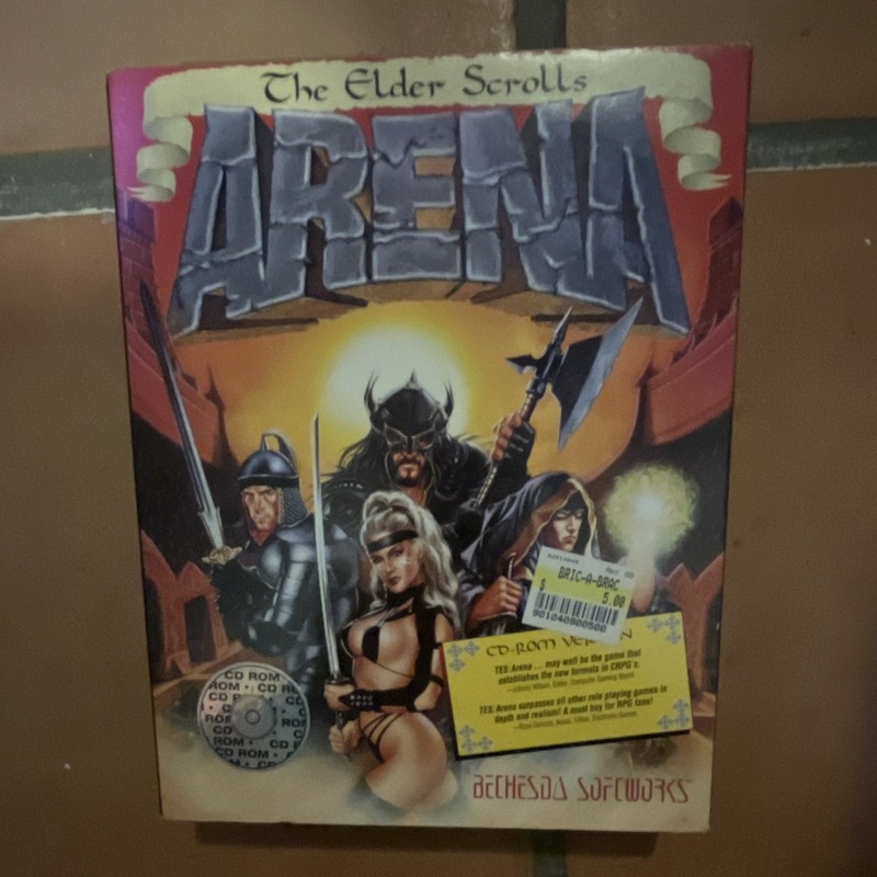 The Elder Scrolls: Arena PC CD-ROM CD Jewel Case