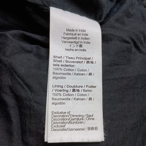 Madewell The Melody Dress XXS True Black Bubble Hem Smocked Midi Dress NT311 - Bild 9 von 10