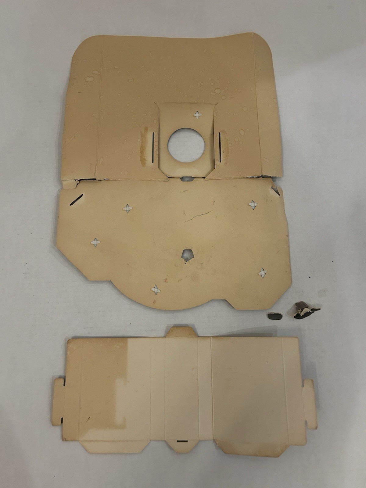 STAR WARS CLOUD CITY PLAYSET BACKDROP W FOOT PEGS & FIGS KENNER VINTAGE 1980 ESB