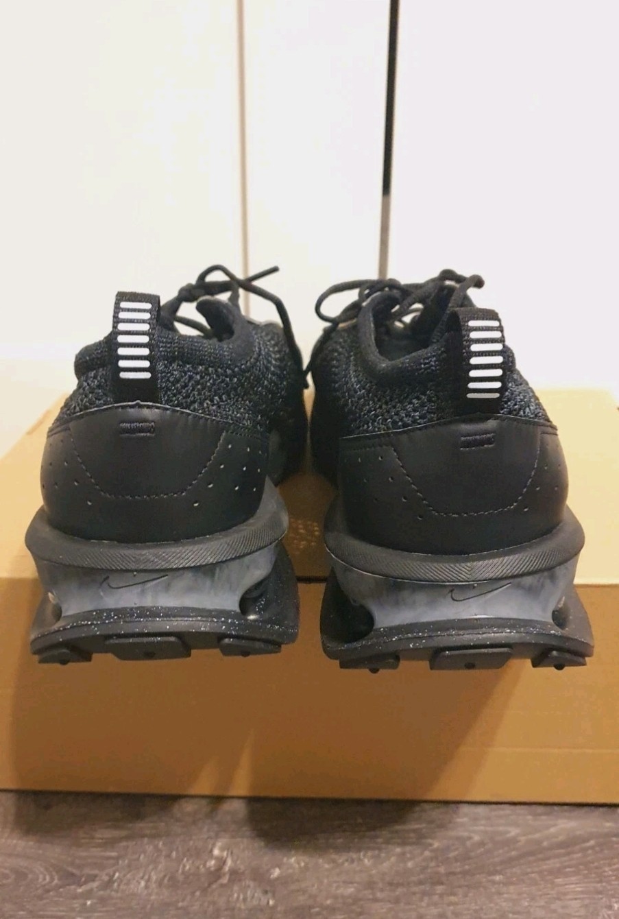 Nike Air MAX FLYKNIT RACER Triple Black FD2764001 UK Size 10.5 RRP 159.99 image 7