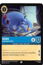 Genie Investigative Mind 146/204 Whispers in the Well Disney Lorcana 002701