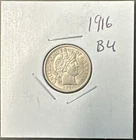 New Listing1916 - Barber Dime, -- BU