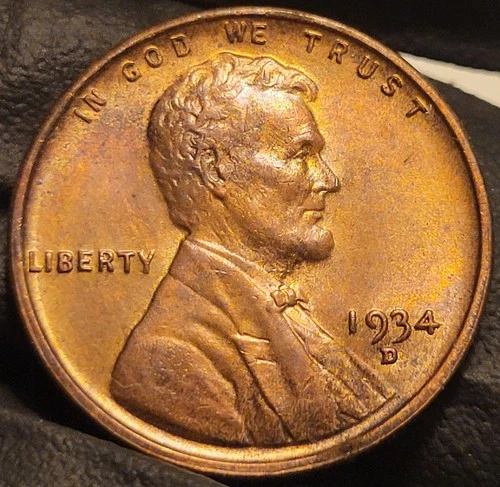 1934-D Lincoln Wheat Penny Cent! Uncirculated From Original Collector!