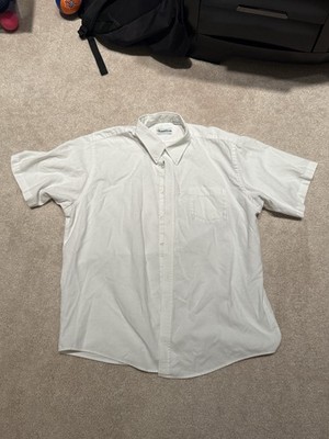 FlynnO Hara White Short Sleeve Uniform Button Down Shirt Men s