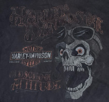 Harley Davidson Motocicletas Old School Attitude Camiseta sin mangas Calavera Gafas de Aviación
