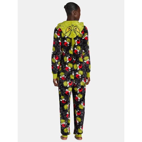 The Grinch Women’s Super Minky Union Suit with Pockets, Multicolor Size L(12-14) - 第 4/4 張圖片