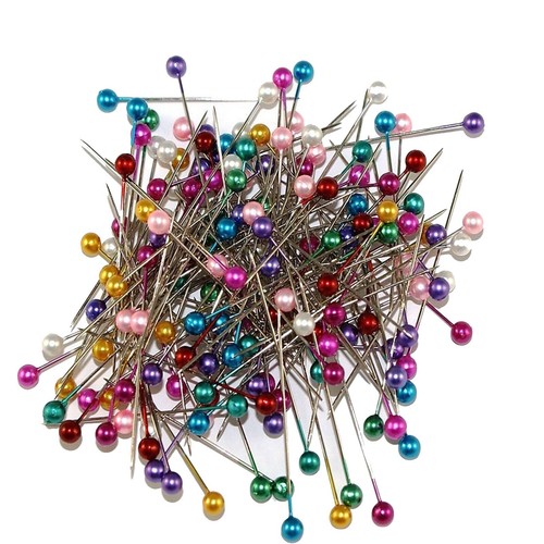 Plastic Headed Round Sewing Pins Assorted Color Dress Making Craft Alterations - Picture 22 of 83