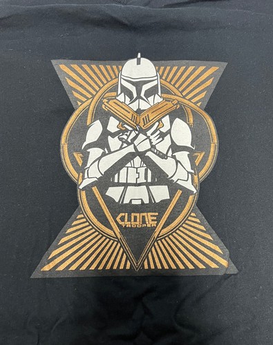 Star Wars The Clone Wars Season 3 CREW Clone Trooper schwarzes T-Shirt mit V-Ausschnitt - XXXL - Bild 7 von 7