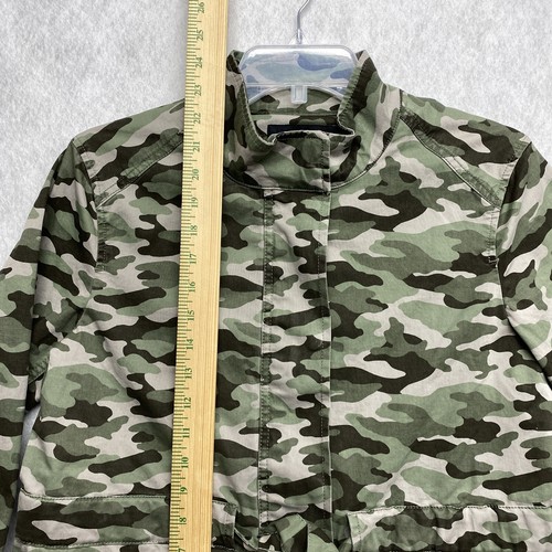 Banana Republic Women's Camo Utility Tie-Waist Jacket Full Zip Size XS - Picture 15 of 19