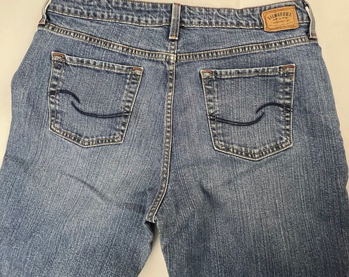 Levis Signature Damen helle Waschung mittelhoher Bund Bootcut Denim blau Jeans Größe 14M - Bild 8 von 11
