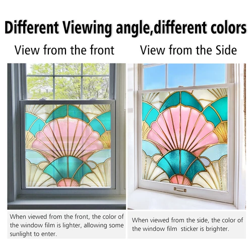AU Static Cling Glass Window Film Privacy Stained Glass Sticker UV Protection - Picture 36 of 47