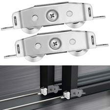 2-Pack Sliding Door Rollers Stainless Steel Tandem Wheels for Patio Doors