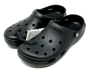 all black crocs
