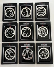 Harvey Lewis Horoscope Christmas Ornament with Crystals Zodiac Sign NEW