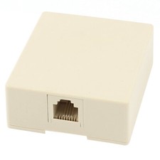 RJ11 6P4C 4 Pin Telephone Jack Wall Mount Phone Surface Mount Wall Plate Box