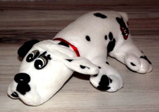 POUND PUPPIES TONKA 8" DOG WHITE BLACK SPOTS PLUSH STUFFED ANIMAL 1987 B98