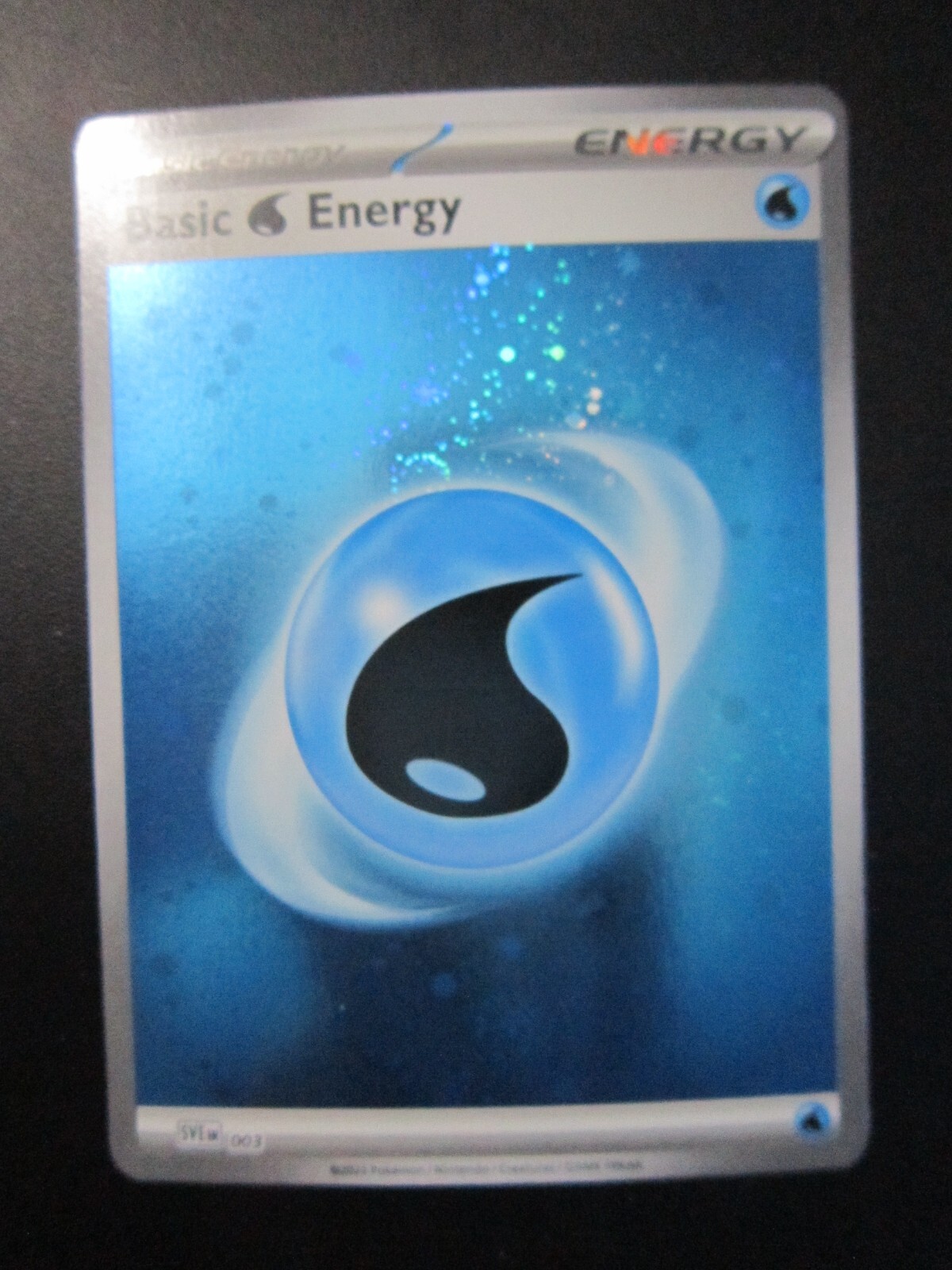 WATER ENERGY HOLO POKEMON CARD SVE BLACK STAR PROMO 003 NEV PLAYED M 2 SWIRLS