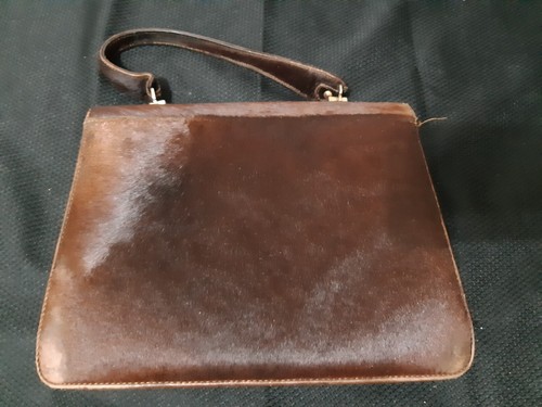 Vintage Patent Lolise Cowhide Fur Handbag - Picture 10 of 10