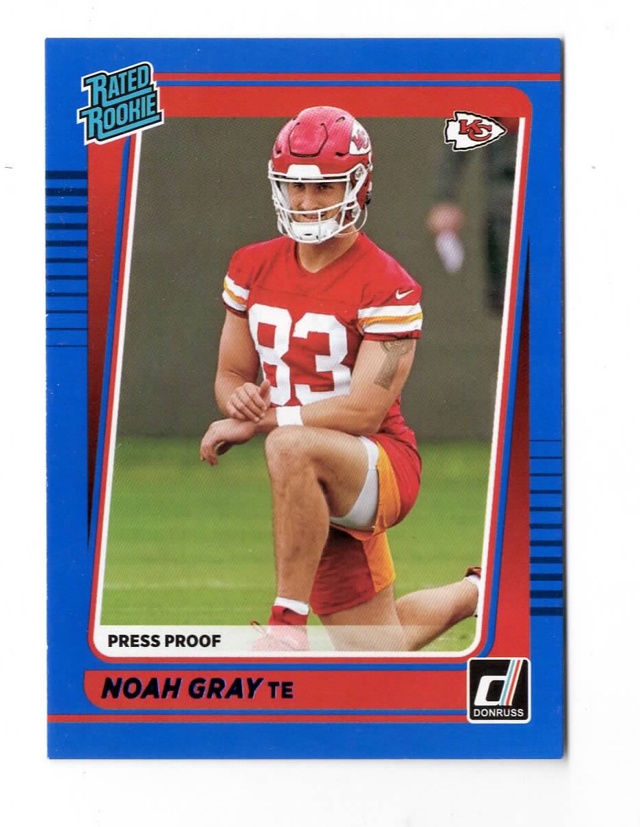 2021 Donruss #309 Noah Gray Press Proof Blue NM/Mint