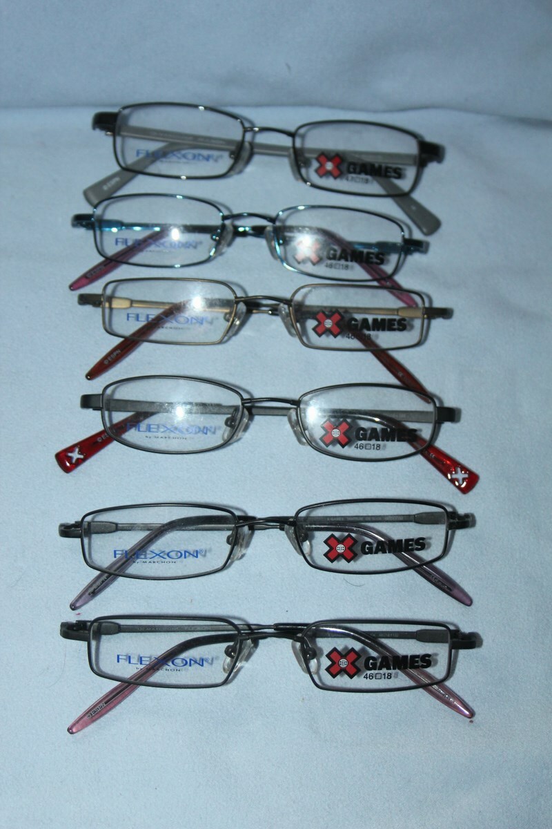 Lunettes Flexon XGame lot de 6 montures en métal haut de gamme pour opticiens
