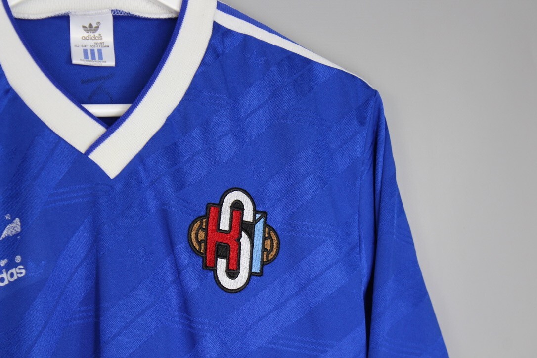 adidas 80s 90s アイルランド代表　ユニホーム　ゲームシャツ 1990-92 Ireland Home Shirt - 6/10 - (L/XL)