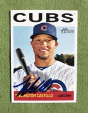 Wellington Castillo Cubs 2013 Topps Heritage Auto Signed Baseball Card  #421