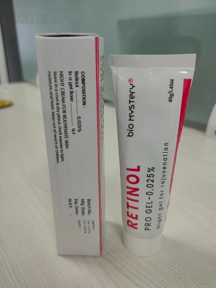 Retinol 0.025 Pro Gel Night Cream Face Rejuvenation 40g EXP MARCH 2028 Fast Ship - Image 2 of 4