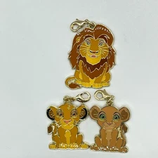 Tokyo Disney Resort Game Prize Charm Lion King 3 PCS SImba Mufasa Nala