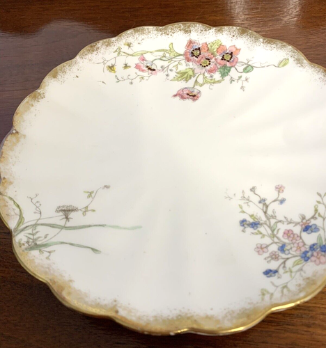 Royal Chelsea Pottery H & G Burslem England 8.5" Plate VTG Floral Blossoms Pink - Picture 4 of 6