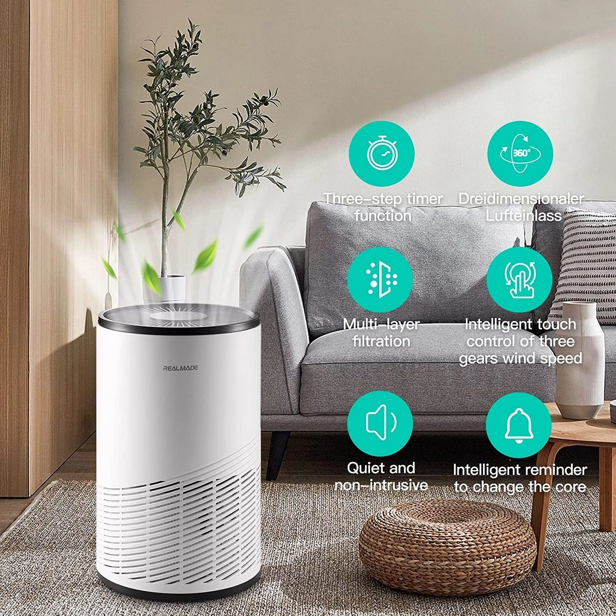 Hepa filter air purifier for home deals