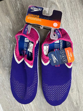 Speedo Junior Girls Surf Strider Water Shoes, Violet Purple Size L 4-5 