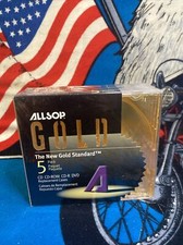 NEW Allsop The New Gold Standard 5 pack CD-rom, CD, CDR, DVD Replacement Cases