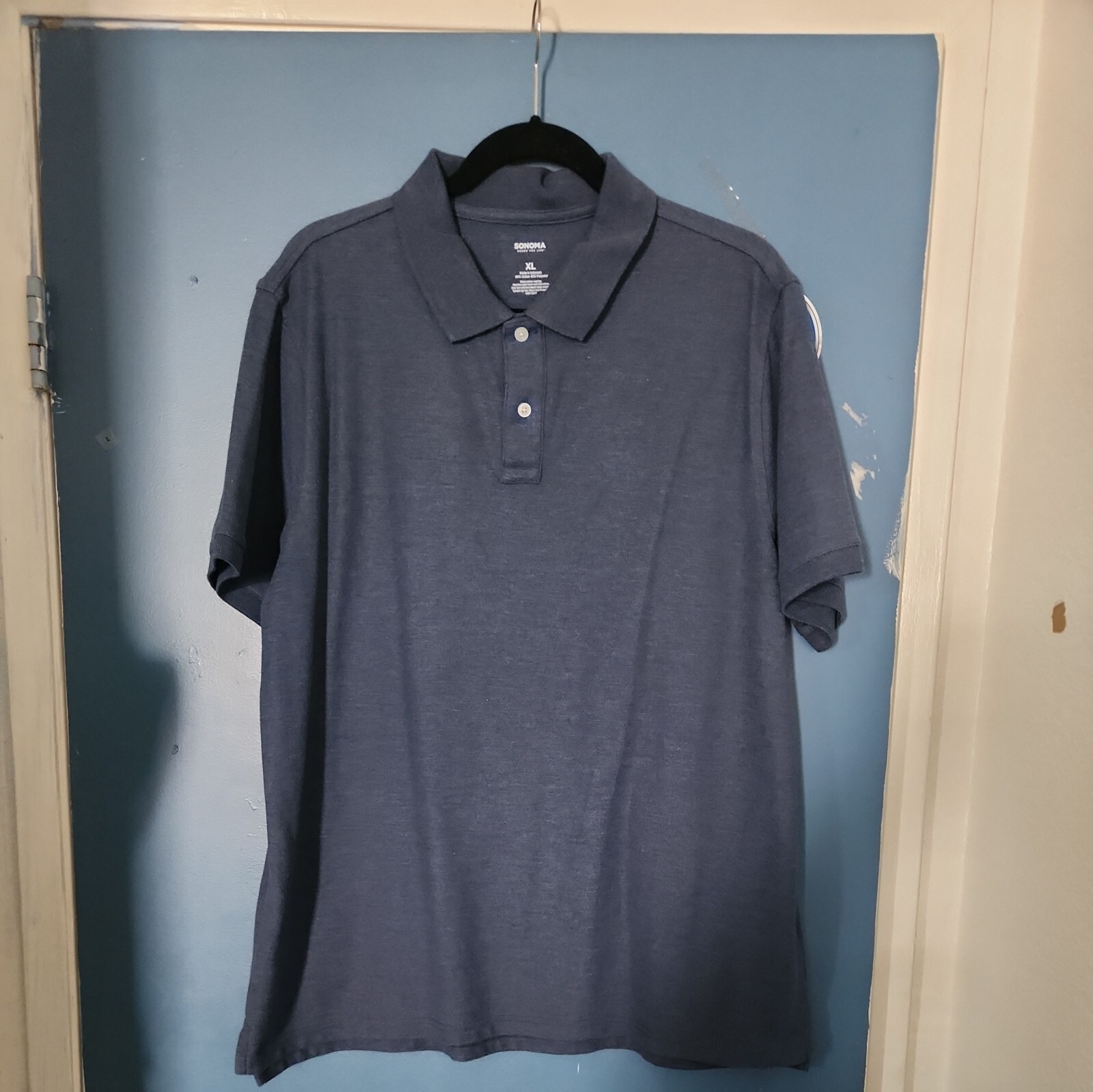 Mens Sonoma Blue Polo Shirt XL