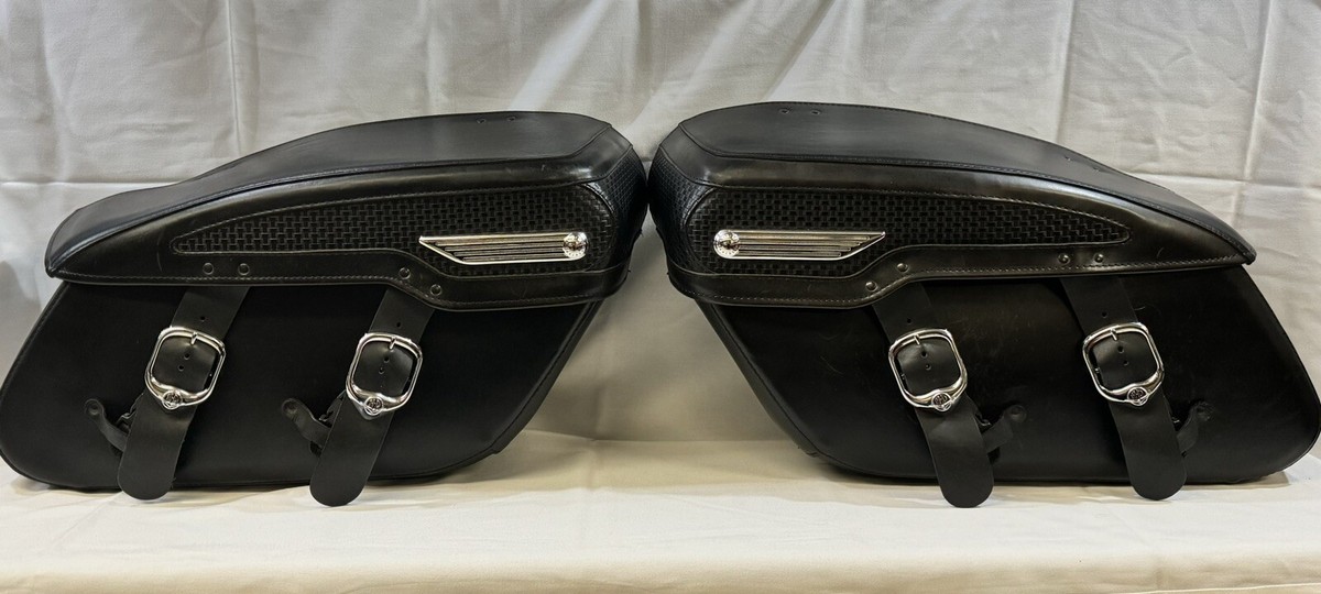 Harley-Davidson OEM Road King Touring Leather Saddlebags RH-07396