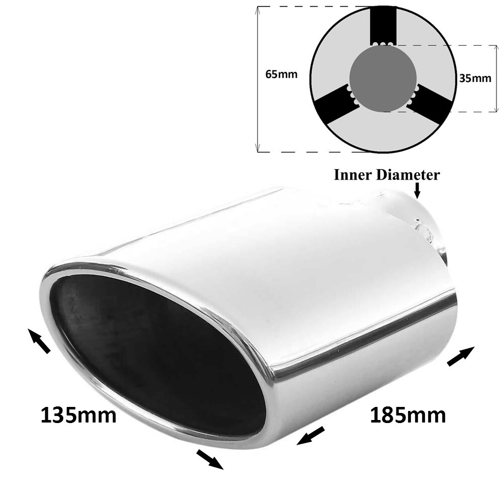 Universal Exhaust 8.5 Pipe Trim Tip Tail Muffler 1.4