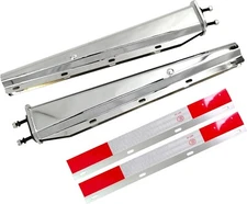 30" Heavy Duty Spring Loaded Mud Flap Hanger Peterbilt w/ Reflective Tape Pair