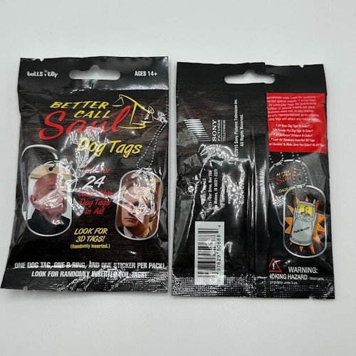 10x Better Call Saul Dog Tags Blind Bag Lot Breaking Bad BullsiToy BRAND NEW! - Picture 2 of 2