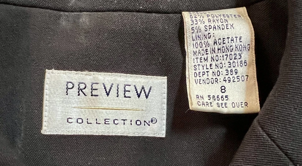 Preview Collection by Nordstrom Slack Suit Double Breasted CLASSY Tailored - Image 3 of 4