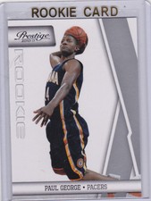 PAUL GEORGE ROOKIE CARD 2010/11 Prestige PACERS RC Indiana Basketball RED HOT!