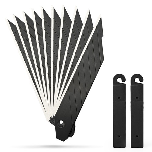 18MM Snap Off Blades Black Carbon Steel Blade Replacement Blade fo Utility Knife - Picture 8 of 9