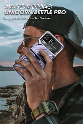 For SamsungGalaxy Z Flip 4, SUPCASE Rugged Case w/ Holster Clip Shockproof Cover