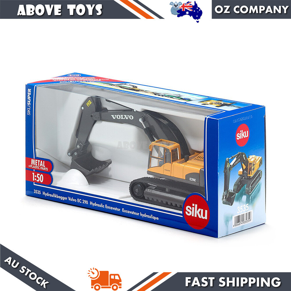 Siku 1:50 Scale Volvo EC290 Hydraulic Excavator Yellow Diecast
