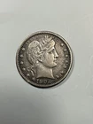 1902 P BARBER QUARTER BEAUTIFUL XF+ BOLD FULL LIBERY  LIGHT CLEANING