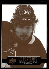 2021-22 Upper Deck Series 1 UD Portraits Insert Auston Matthews Toronto Maple