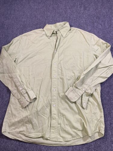 Roper Top Womens Medium Button Light Green Solid Long Sleeve Western Farm - Picture 2 of 9