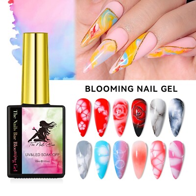The Nails Bae Blooming Gel, Marble Gel, Spreading Gel, Watercolor, Manicure